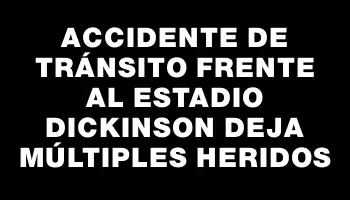 Accidente de tránsito frente al estadio Dickinson deja múltiples heridos