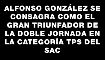 Alfonso González se consagra como el gran triunfador de la doble jornada en la categoría Tps del Sac