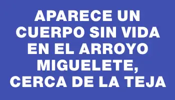 Aparece un cuerpo sin vida en el arroyo Miguelete, cerca de La Teja