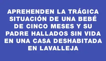 Aprehenden la trágica situación de una bebé de cinco meses y su padre hallados sin vida en una casa deshabitada en Lavalleja