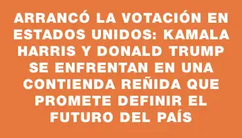 Arrancó la votación en Estados Unidos: Kamala Harris y Donald Trump se enfrentan en una contienda reñida que promete definir el futuro del país