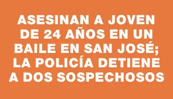 Asesinan a joven de 24 años en un baile en San José; la policía detiene a dos sospechosos