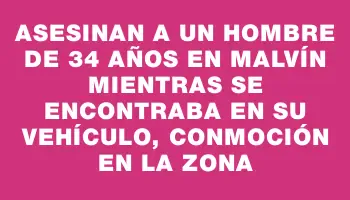 Asesinan a un hombre de 34 años en Malvín mientras se encontraba en su vehículo, conmoción en la zona