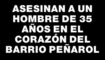 Asesinan a un hombre de 35 años en el corazón del barrio Peñarol