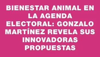 Bienestar Animal en la Agenda Electoral: Gonzalo Martínez revela sus innovadoras propuestas