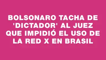 Bolsonaro tacha de 