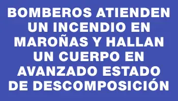 Bomberos atienden un incendio en Maroñas y hallan un cuerpo en avanzado estado de descomposición