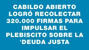 Cabildo Abierto logró recolectar 320.000 firmas para impulsar el plebiscito sobre la 