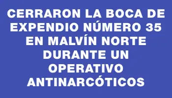 Cerraron la boca de expendio número 35 en Malvín Norte durante un operativo antinarcóticos