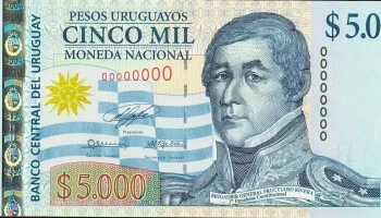 ¿Conocías el billete de $5000 que nunca llegó a circular en Uruguay?