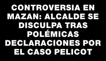 Controversia en Mazan: Alcalde se disculpa tras polémicas declaraciones por el caso Pelicot