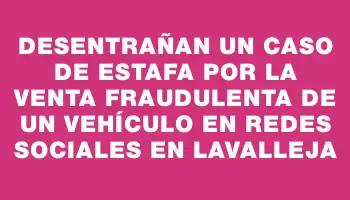 Desentrañan un caso de estafa por la venta fraudulenta de un vehículo en redes sociales en Lavalleja