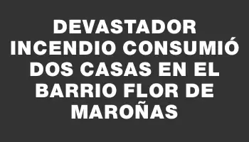 Devastador incendio consumió dos casas en el barrio Flor de Maroñas