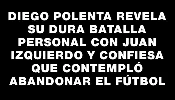 Diego Polenta revela su dura batalla personal con Juan Izquierdo y confiesa que contempló abandonar el fútbol