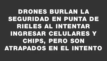 Drones burlan la seguridad en Punta de Rieles al intentar ingresar celulares y chips, pero son atrapados en el intento