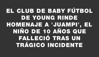 El club de baby fútbol de Young rinde homenaje a 