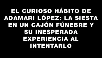 El curioso hábito de Adamari López: la siesta en un cajón fúnebre y su inesperada experiencia al intentarlo