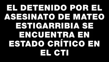 El detenido por el asesinato de Mateo Estigarribia se encuentra en estado crítico en el Cti