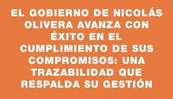 El gobierno de Nicolás Olivera avanza con éxito en el cumplimiento de sus compromisos: una trazabilidad que respalda su gestión