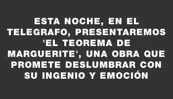 Esta noche, en El Telegrafo, presentaremos 