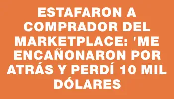 Estafaron a comprador del Marketplace: 