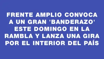 Frente Amplio convoca a un gran 