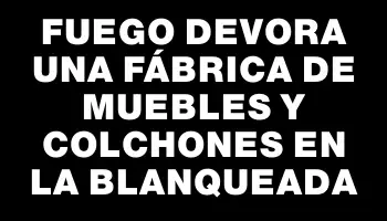 Fuego devora una fábrica de muebles y colchones en La Blanqueada