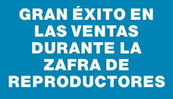 Gran éxito en las ventas durante la zafra de reproductores