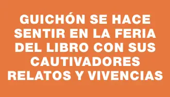 Guichón se hace sentir en la Feria del Libro con sus cautivadores relatos y vivencias