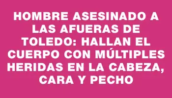 Hombre asesinado a las afueras de Toledo: hallan el cuerpo con múltiples heridas en la cabeza, cara y pecho