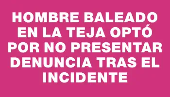 Hombre baleado en La Teja optó por no presentar denuncia tras el incidente