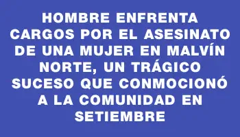 Hombre enfrenta cargos por el asesinato de una mujer en Malvín Norte, un trágico suceso que conmocionó a la comunidad en setiembre