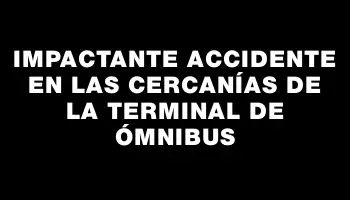 Impactante accidente en las cercanías de la terminal de ómnibus