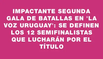 Impactante segunda gala de batallas en 