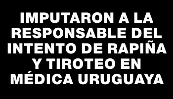 Imputaron a la responsable del intento de rapiña y tiroteo en Médica Uruguaya