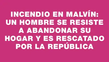 Incendio en Malvín: Un hombre se resiste a abandonar su hogar y es rescatado por la República