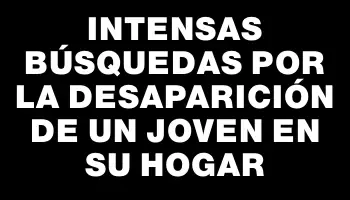 Intensas búsquedas por la desaparición de un joven en su hogar