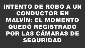 Intento de robo a un conductor en Malvín: el momento quedó registrado por las cámaras de seguridad