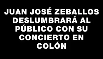 Juan José Zeballos deslumbrará al público con su concierto en Colón