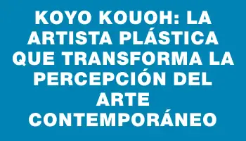 Koyo Kouoh: La artista plástica que transforma la percepción del arte contemporáneo