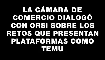La Cámara de Comercio dialogó con Orsi sobre los retos que presentan plataformas como Temu