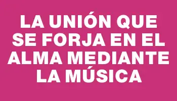 La unión que se forja en el alma mediante la música