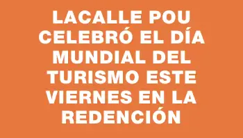 Lacalle Pou celebró el Día Mundial del Turismo este viernes en La Redención