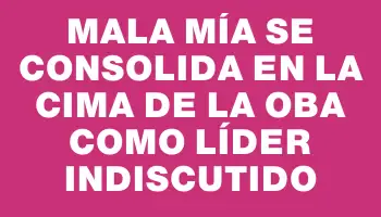 Mala Mía se consolida en la cima de la Oba como líder indiscutido