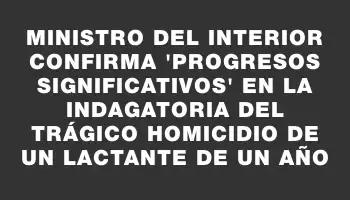 Ministro del Interior confirma 