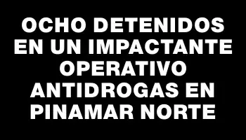 Ocho detenidos en un impactante operativo antidrogas en Pinamar Norte