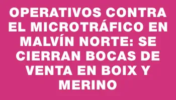 Operativos contra el microtráfico en Malvín Norte: se cierran bocas de venta en Boix y Merino