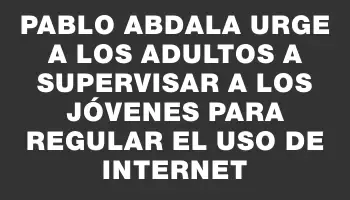 Pablo Abdala urge a los adultos a supervisar a los jóvenes para regular el uso de internet