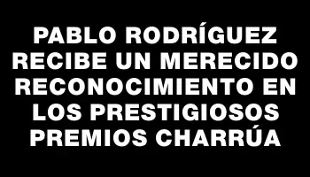 Pablo Rodríguez recibe un merecido reconocimiento en los prestigiosos Premios Charrúa