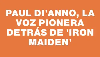 Paul Di’Anno, la voz pionera detrás de “Iron Maiden”